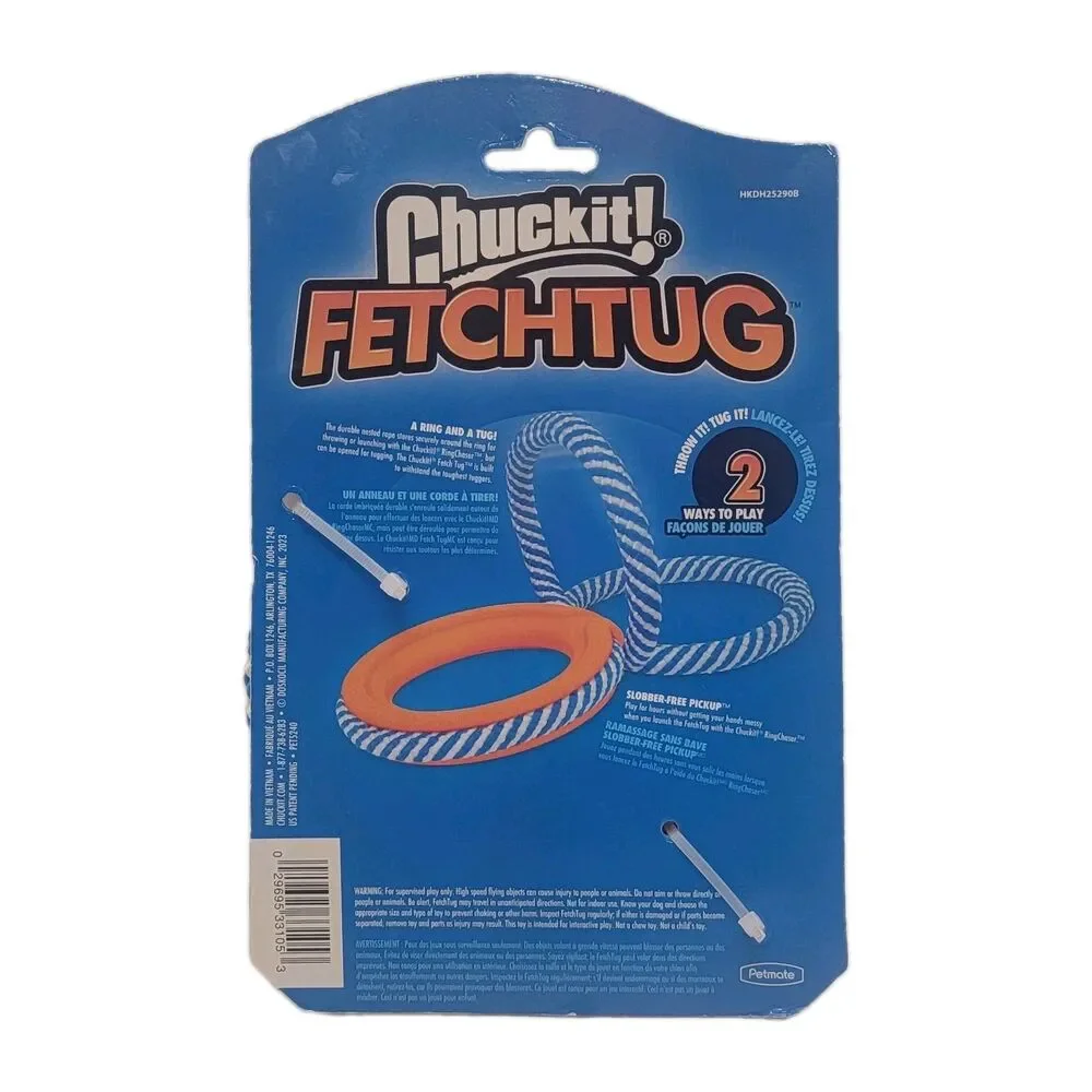Chuckit! Fetch Tug – Durable Rope & Rubber Dog Toy for Interactive Play – New